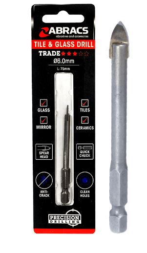 Abracs Glass and Tile Drill 4.0 mm
