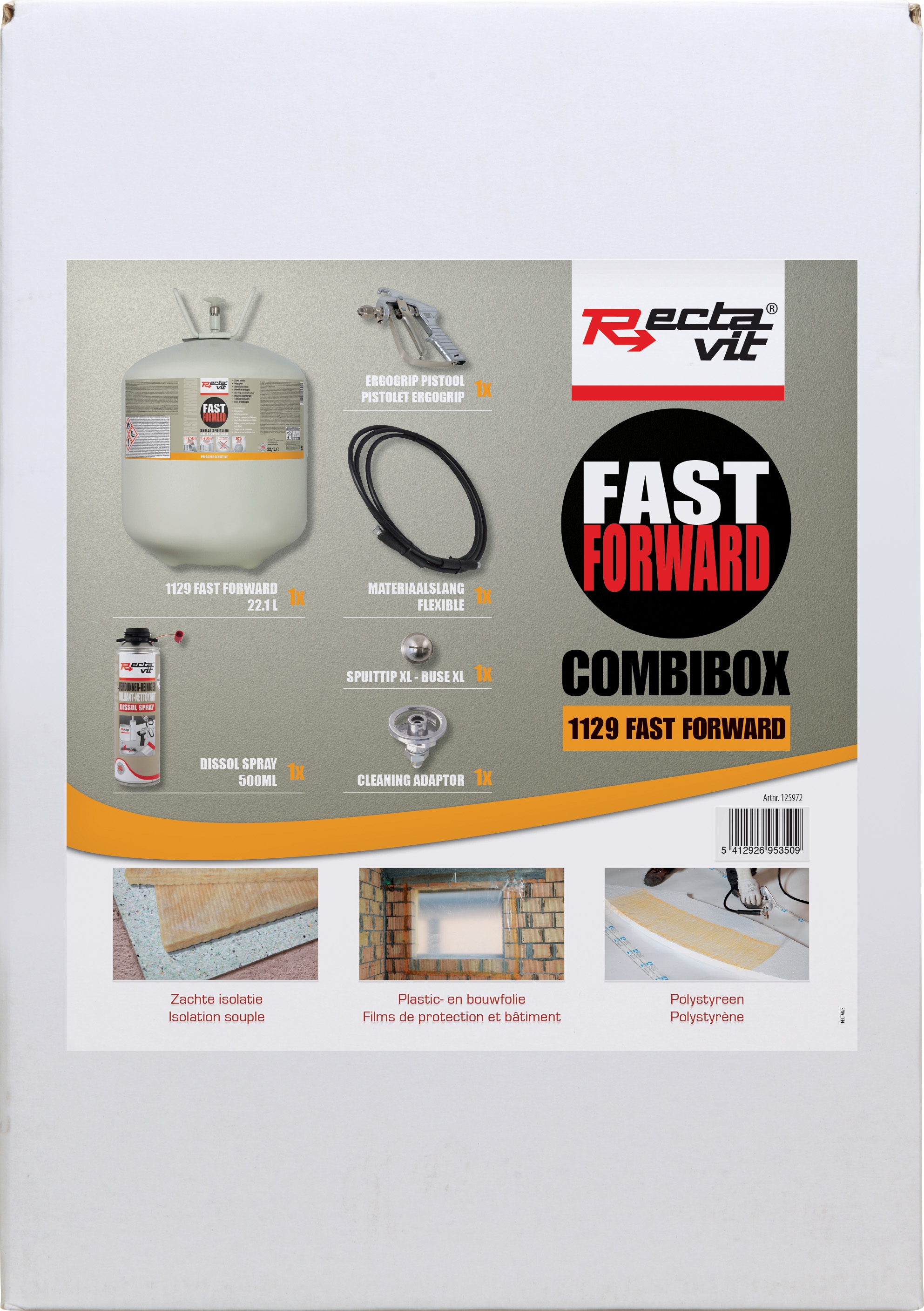 Rectavit 1129 Fast Forward Transparant Combibox