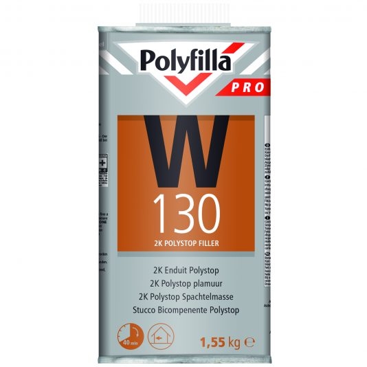 PolyFilla Pro W130 2K Polystop Plamuur 1,545 kg PolyFilla Pro W130 2K Polystop Plamuur 1,545 kg