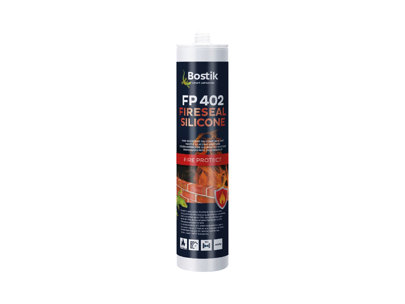 Bostik FP 402 Fireseal Silicone Zwart 310 ml