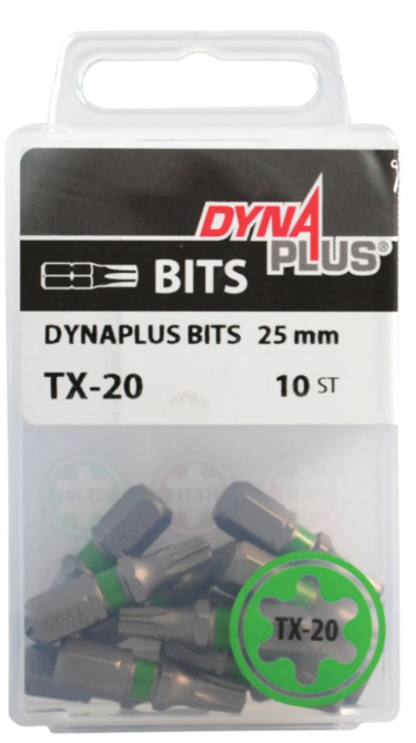 Dynaplus Schroefbit 25MM PZ-2 Grijs (10)