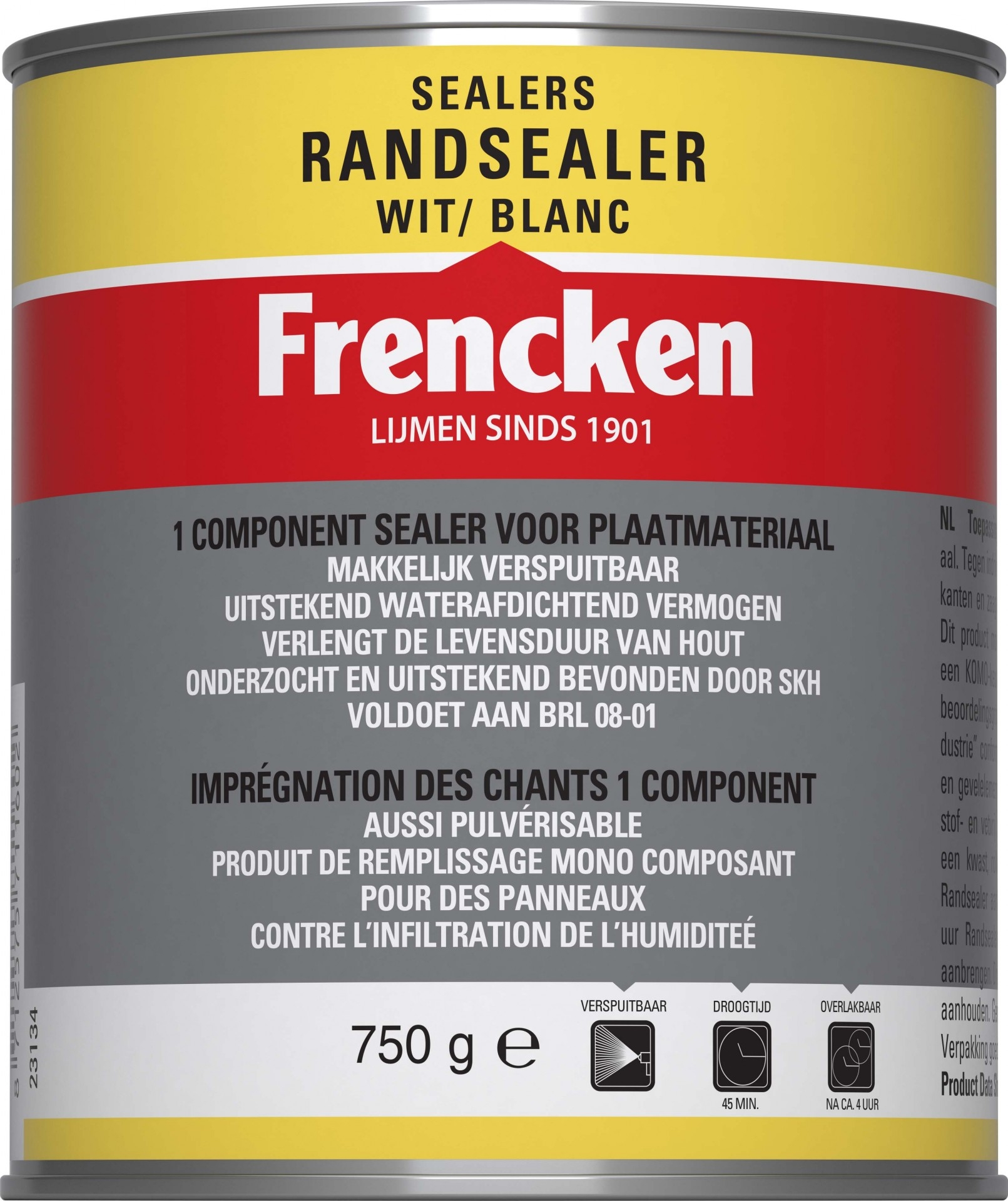 Frencken Randsealer wit 750 g