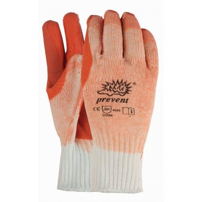 Prevent handschoen R-903 met latex coating maat 9 / L