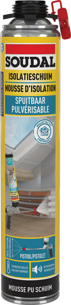 Soudal Spuitbaar Isolatieschuim Pistool 700 ml