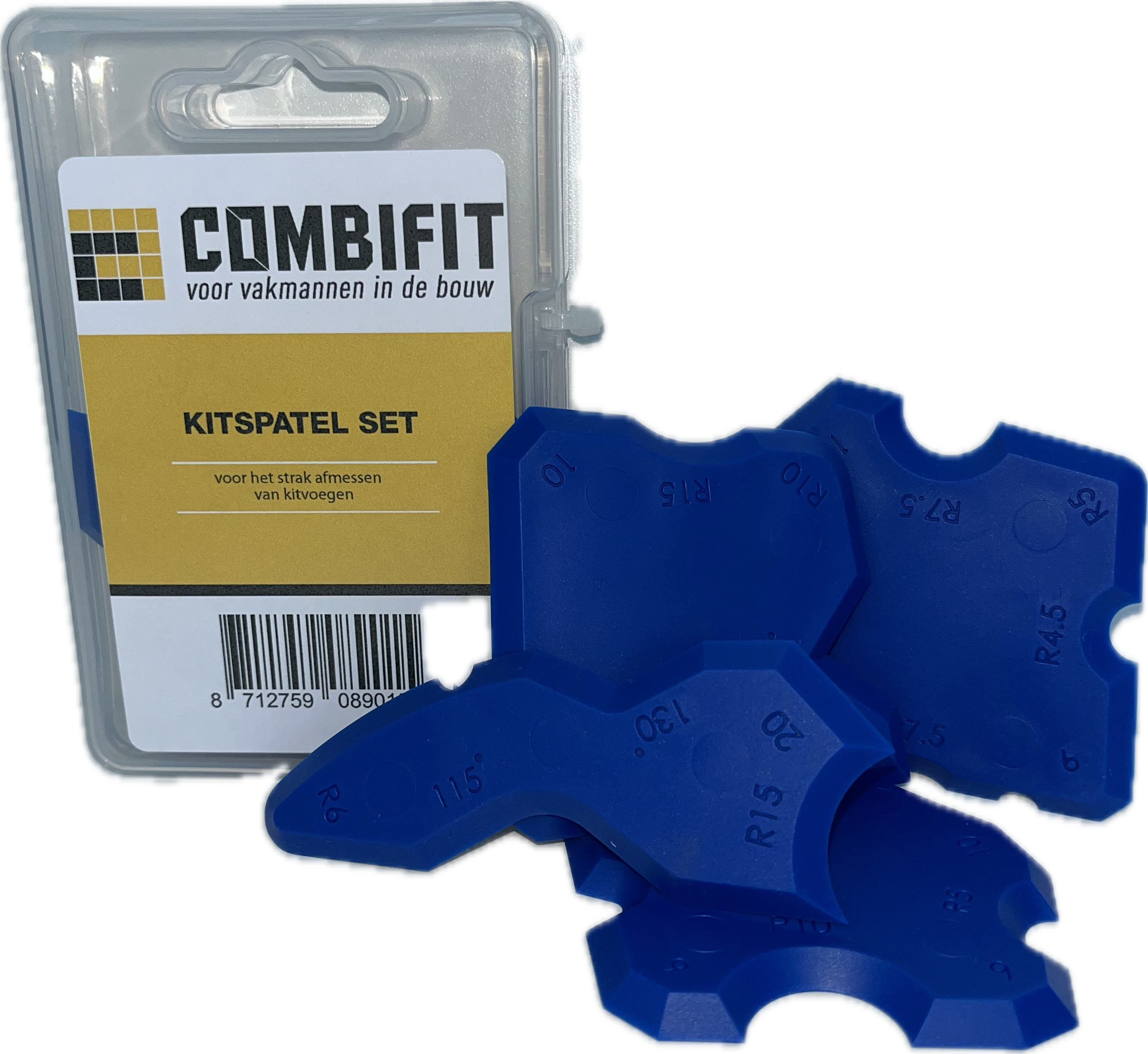 Combifit Kitspatel set - 4 stuks Combifit Kitspatel set - 4 stuks