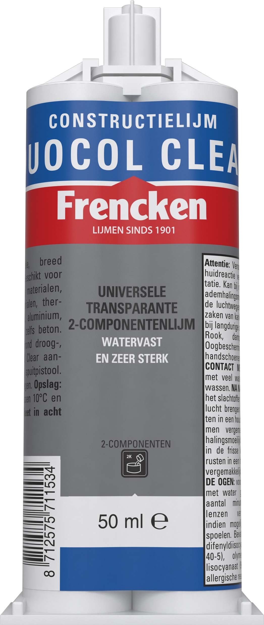 Frencken Duocol Clear duospuit 50 ml Frencken Duocol Clear duospuit 50 ml