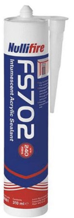 illbruck Nullifire FS702 Fire-Resistant Acrylic Sealant 310ml White illbruck Nullifire FS702 Fire-Resistant Acrylic Sealant 310ml White
