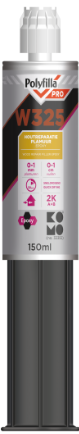PolyFilla Pro W325 2K Wood Repair Filler Epoxy A+B 150ml PolyFilla Pro W325 2K Wood Repair Filler Epoxy A+B 150ml