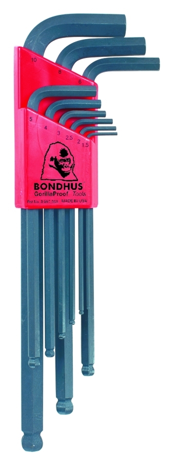 Bondhus Haakse inbusset kogelkop 1.5-10mm lang BLX9M