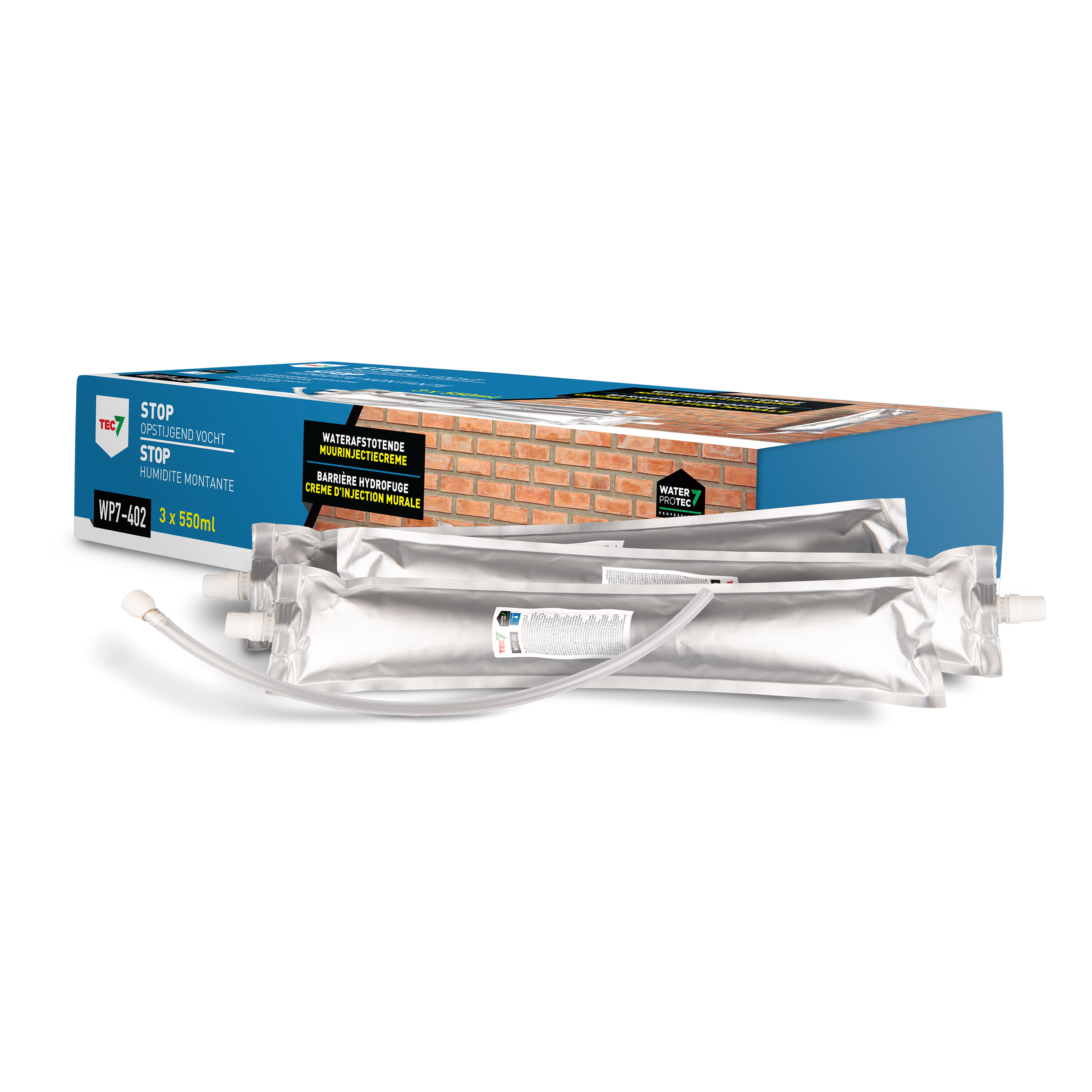 Tec7 WP7-402 Stop Opstijgend Vocht 3x550ml worsten