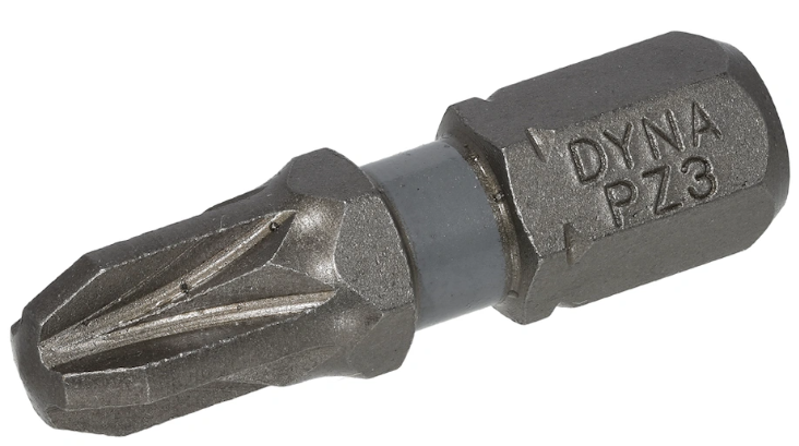 Dynaplus Schroefbit 25MM PZ-3 Grijs (10)