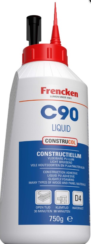 Frencken PU Constructielijm C90 Liquid 750 g Frencken PU Constructielijm C90 Liquid 750 g