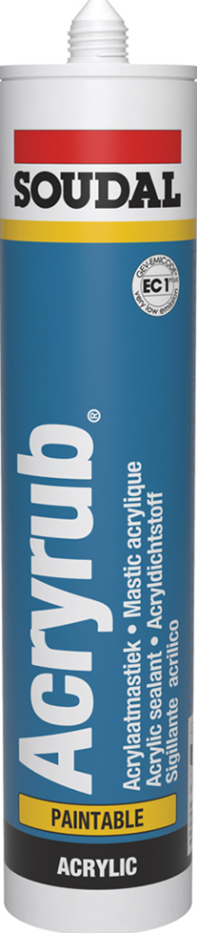 Soudal Acryrub 310ml Grijs Soudal Acryrub 310ml Grijs