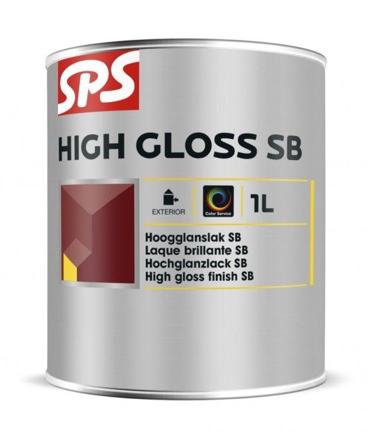 Sps High Gloss SB lak 1 ltr RAL9001
