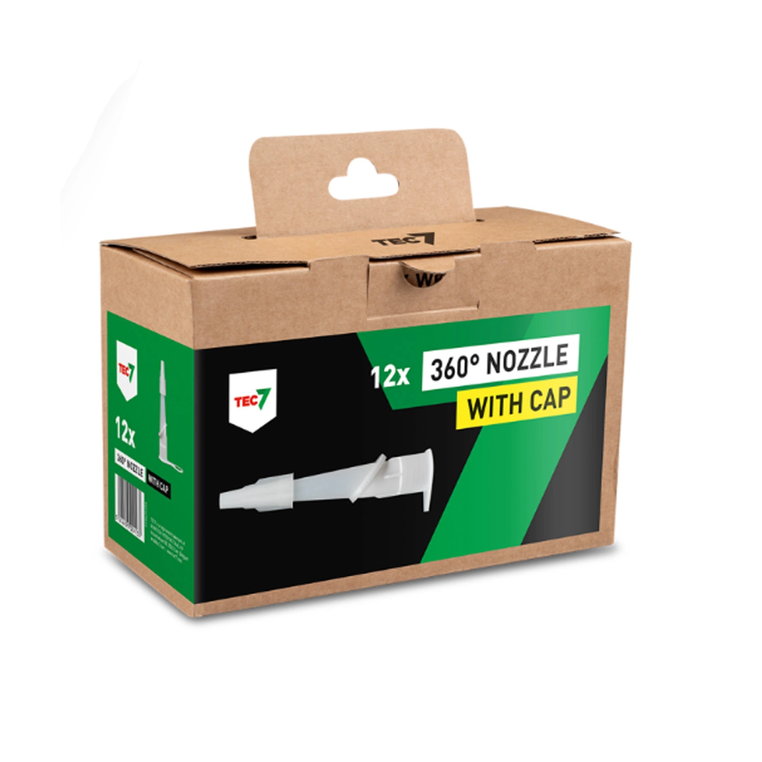 Tec7 360° Nozzle met afsluitdop (12 stuks)