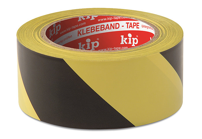 Kip 339 PVC-Markeringstape extra geel-zwart 50mm/33m