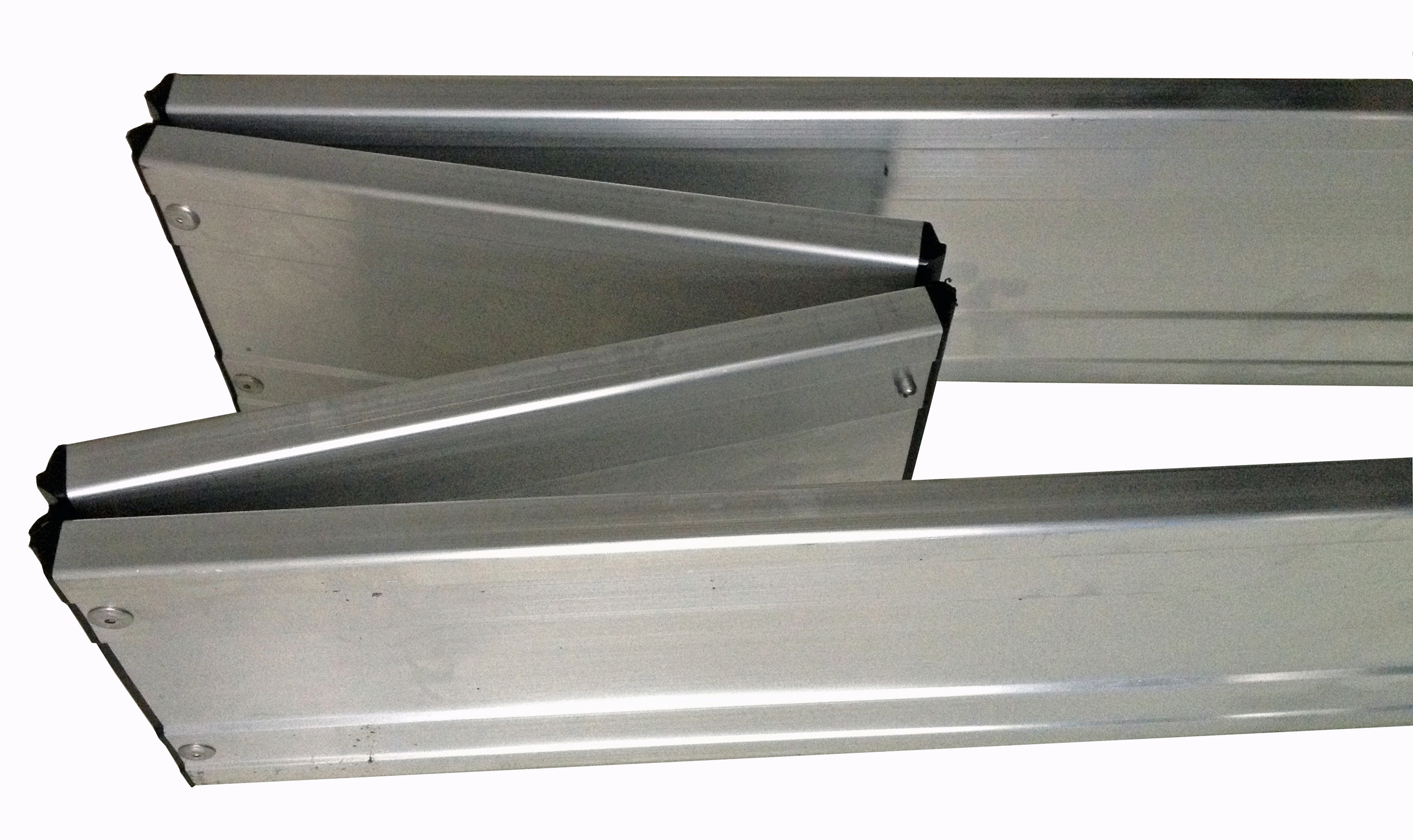 Aluminium inklapbare kantplankenset 75-190 Aluminium inklapbare kantplankenset 75-190