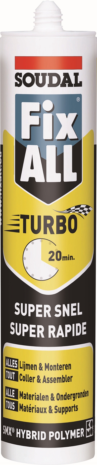 Soudal Fix-all Turbo 290 ml Zwart
