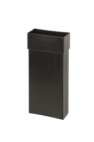 VloerVent Nieuwbouw Verlengstuk horizontaal 200mm zwart