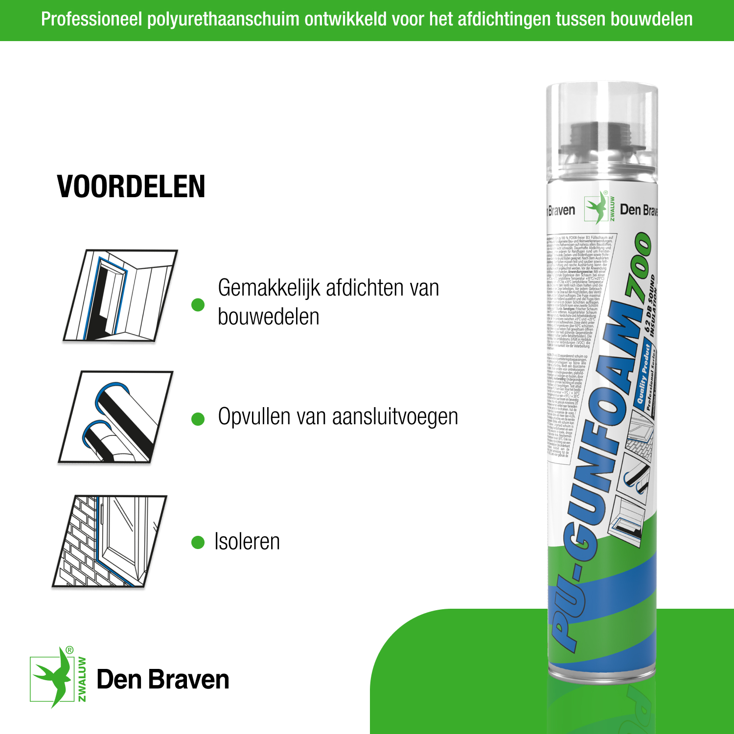 Zwaluw PU-Foam Gun 700 ml