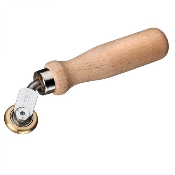 Aandrukrol messing 5x30mm hout