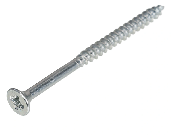 Spaanplaatschroef 4.0X45/30 Verzinkt PZ-2 Platkop Hoenderdaal (200)