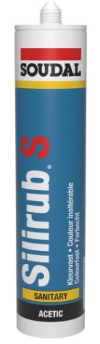 Soudal Silirub S Zwart 300 ml