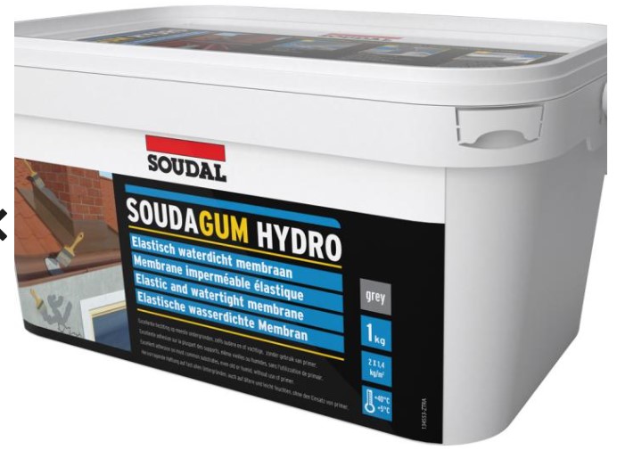 Soudal Soudagum Hydro Kit 1kg Grijs Soudal Soudagum Hydro Kit 1kg Grijs