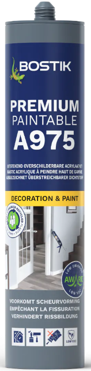 Bostik A975 Premium Paintable Acrylic Sealant 310ml