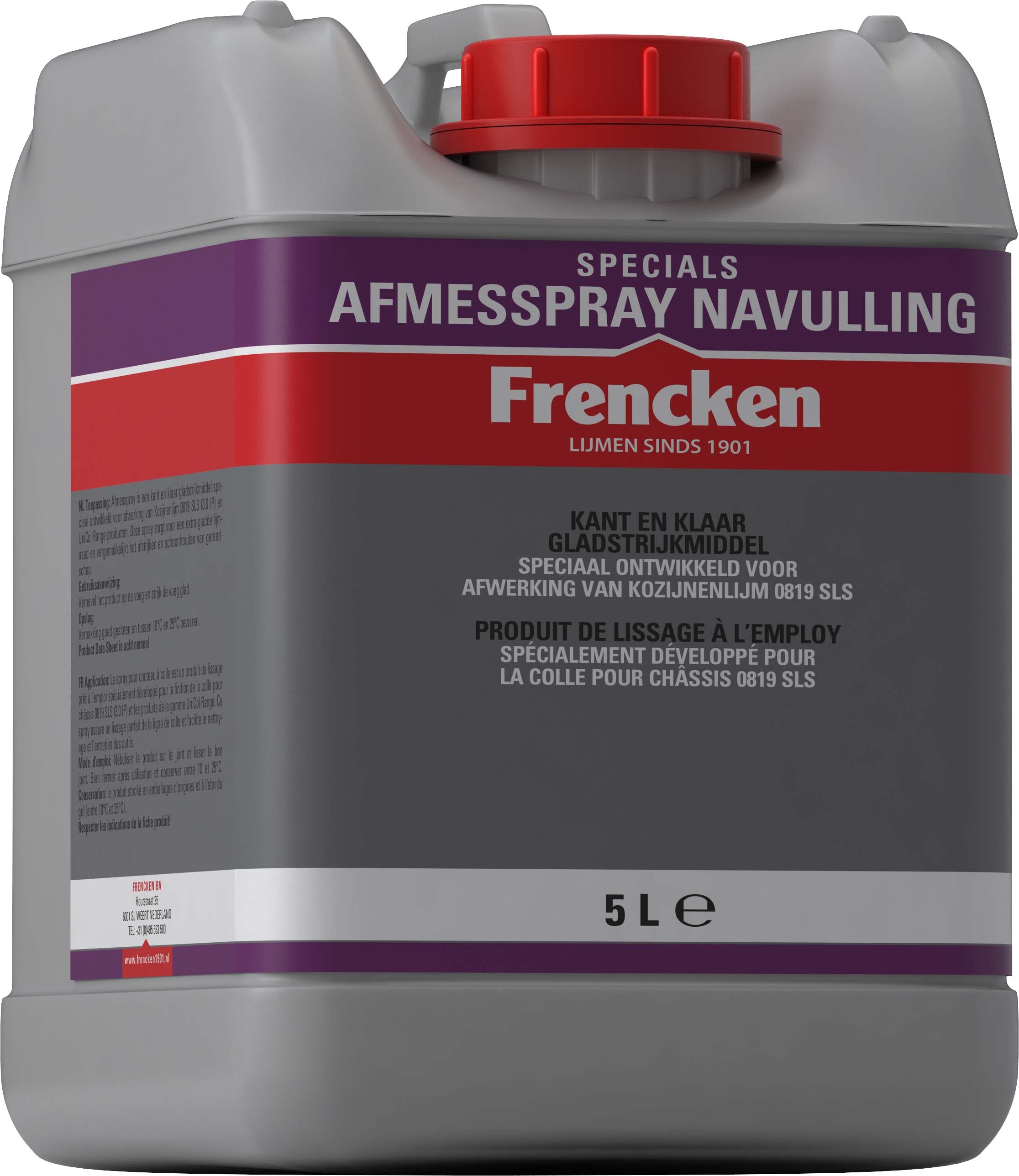 Frencken Finishing Spray Refill 0819 5L Frencken Finishing Spray Refill 0819 5L
