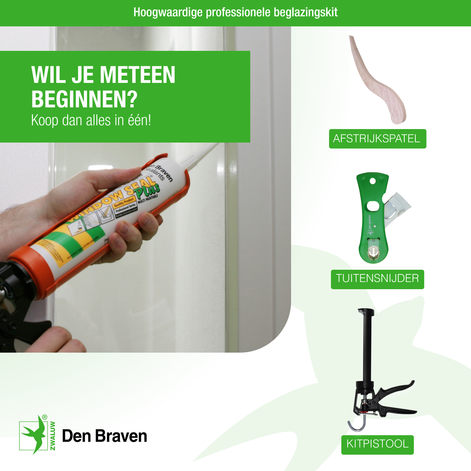 Zwaluw Window Seal Plus 310 ml Ral9001 cremewit