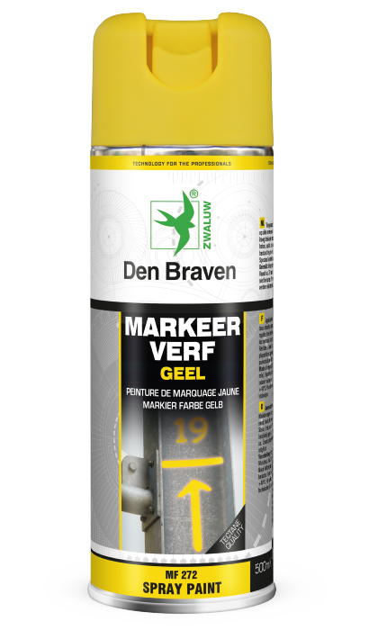 Zwaluw Markeerspray Geel 500ml