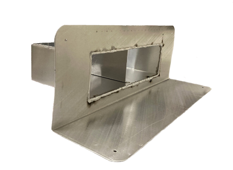 Lood noodoverloop 60 x 200 x 300 mm 45° Lood noodoverloop 60 x 200 x 300 mm 45°