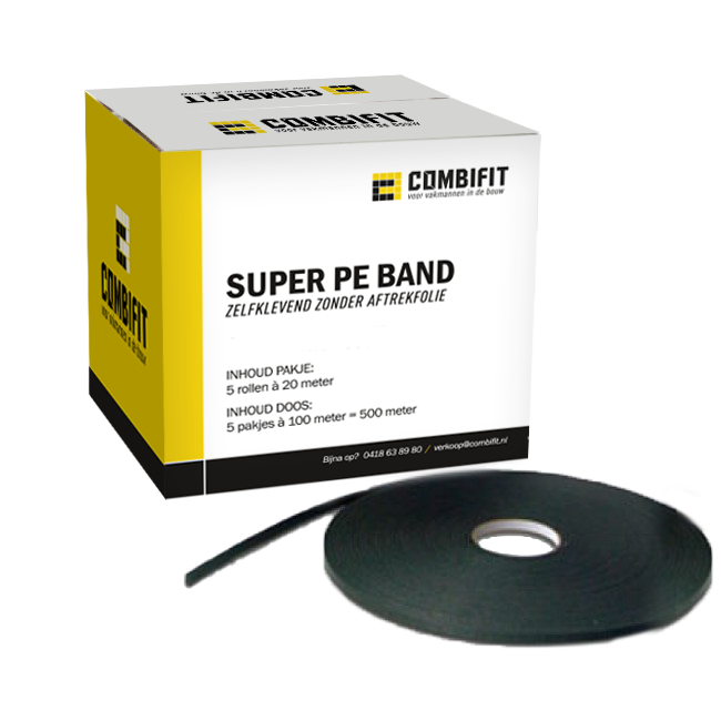 Combifit Super PE band ZA 9x2mm grijs  (pakje)