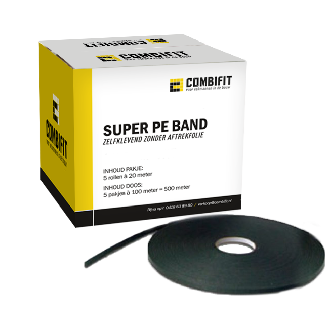 Combifit Super PE band ZA 6x2mm wit  (pakje) Combifit Super PE band ZA 6x2mm wit  (pakje)