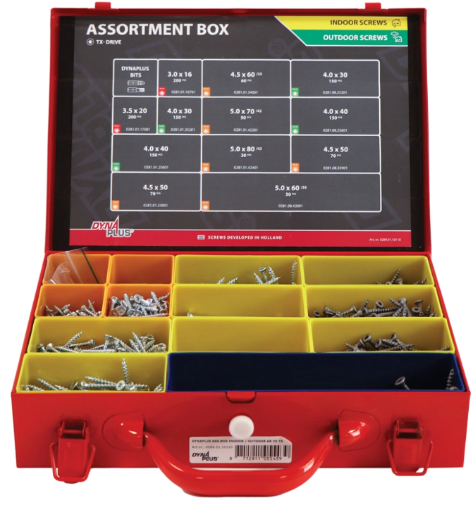 Dynaplus Assortimentskoffer Mix Indoor VZ + Outdoor AR TX