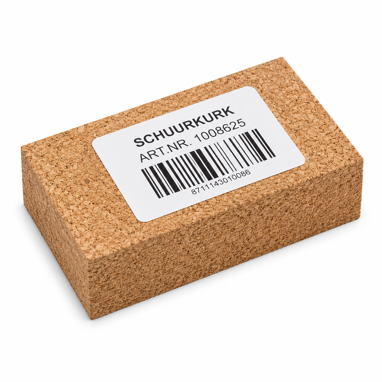 Schuurkurk 10X6X2,5cm