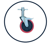 Wienese Basic Wiel Ø 200 mm p/set 4 stuks Wienese Basic Wiel Ø 200 mm p/set 4 stuks