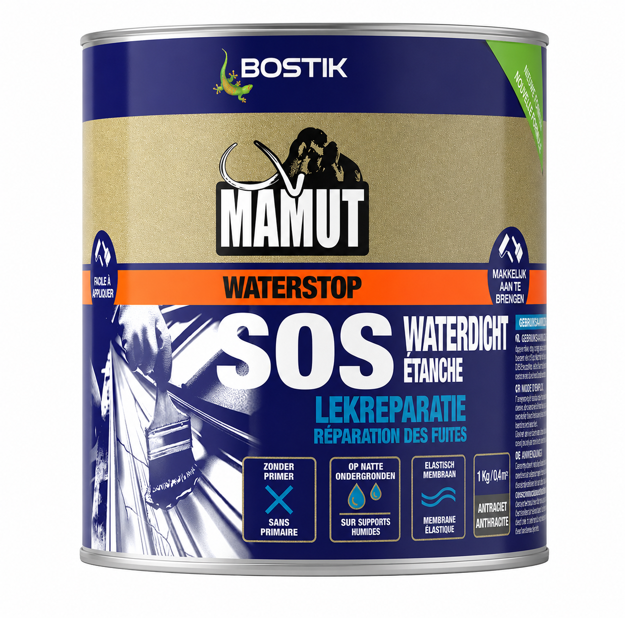 Bostik Mamut Waterstop 1kg Antraciet