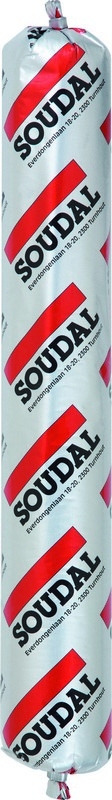 Soudal Silirub P2 600 ml Zwart