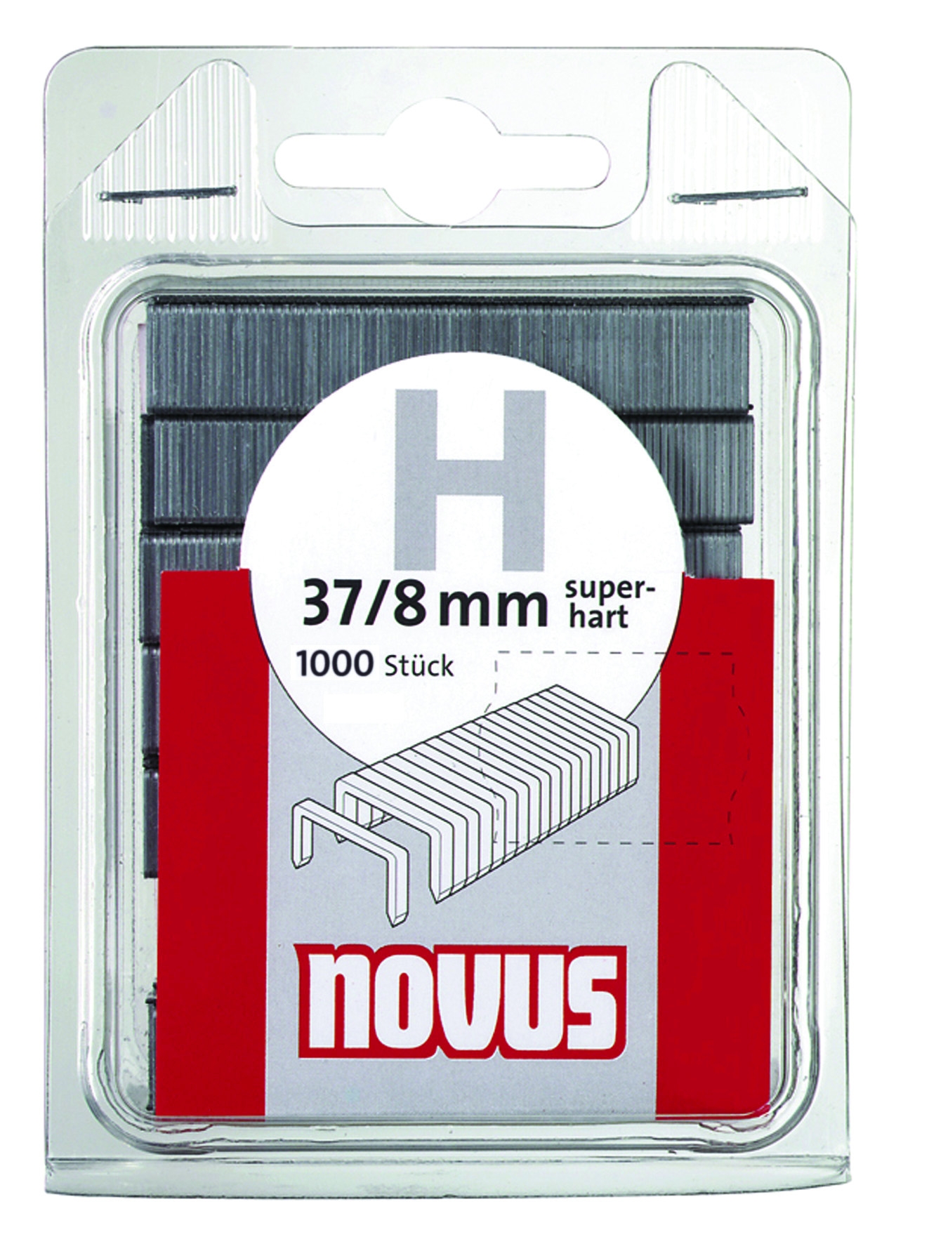 Novus dundraad nieten type H 1000 stuks 10 mm
