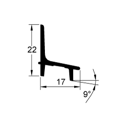 LU G1      Geanodiseerd  6 mtr (2x3mtr)