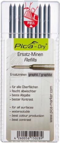 Pica Dry Stiftenset verwijderbaar Zwart