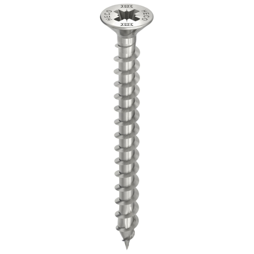 HECO TOPIX-Plus Spaanplaatschr. 4X40 RVS-A2 PZD-2 platkop (200)