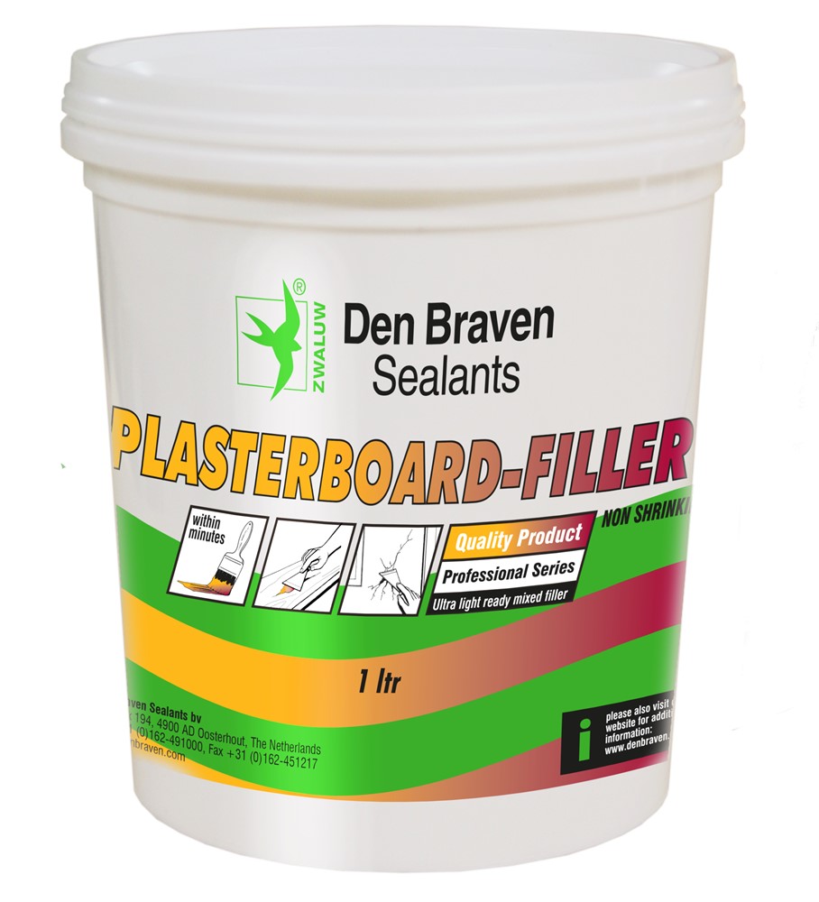 Zwaluw PlasterboardFiller 1 liter Wit Zwaluw PlasterboardFiller 1 liter Wit