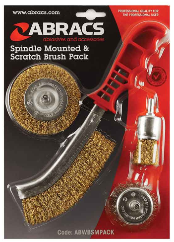 Abracs 4-Piece Steel Brush Package Abracs 4-Piece Steel Brush Package