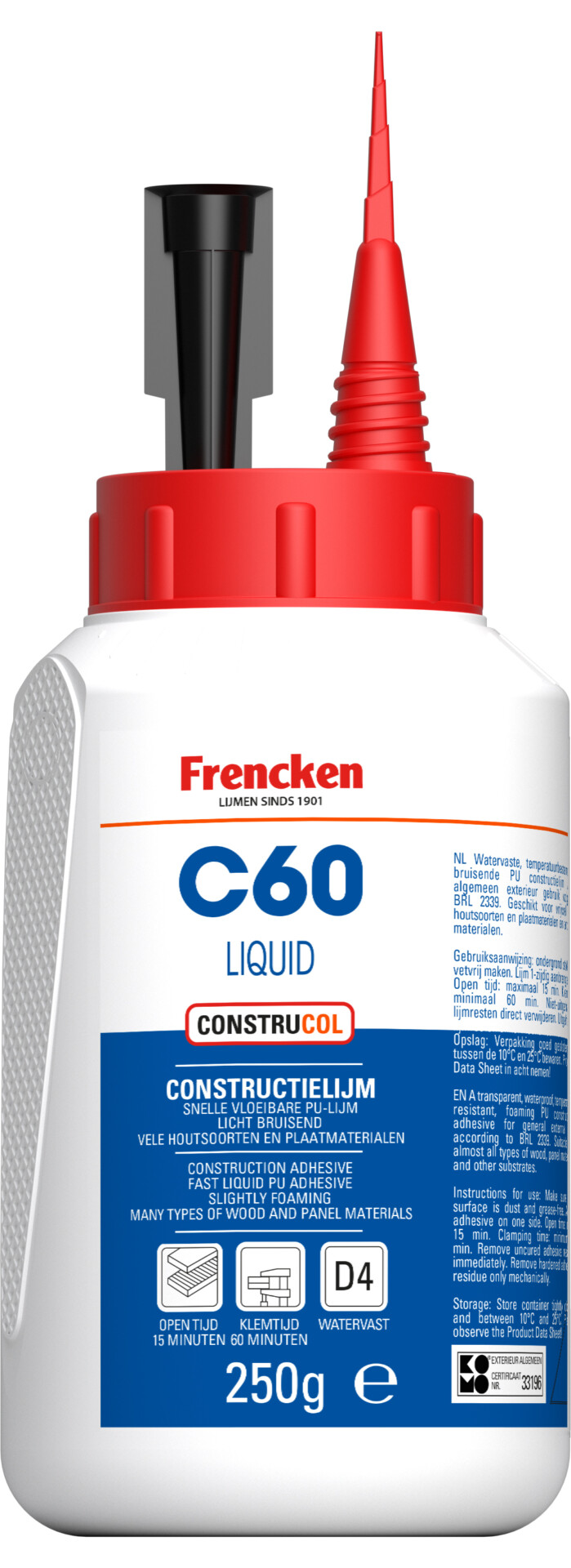 Frencken PU Constructielijm C60 Liquid 250 g