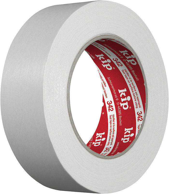 Kip 342 Tapijttape Textiel Premium Wit - 38mm x 25m