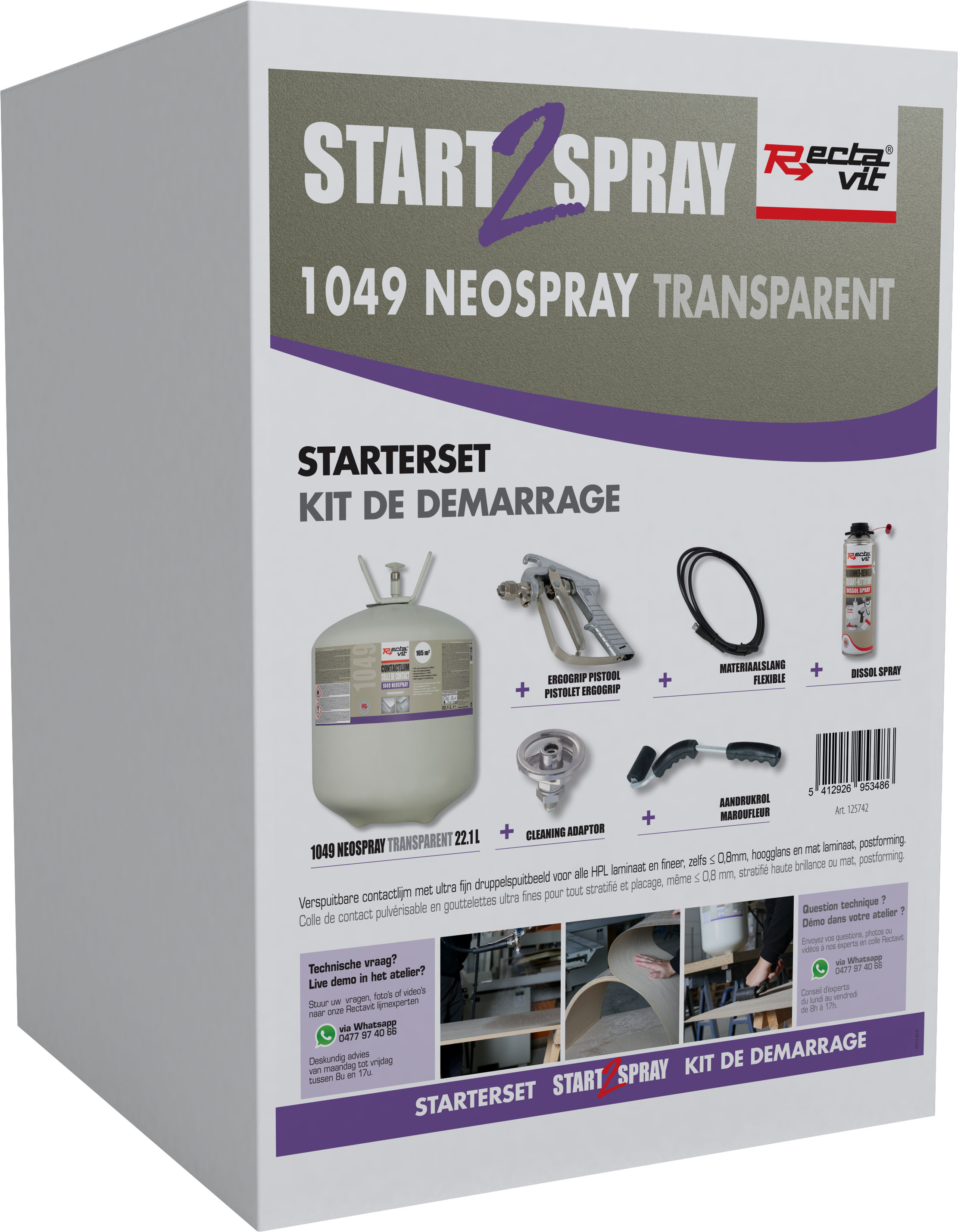 Rectavit 1049 Neospray start2spray set - transparant