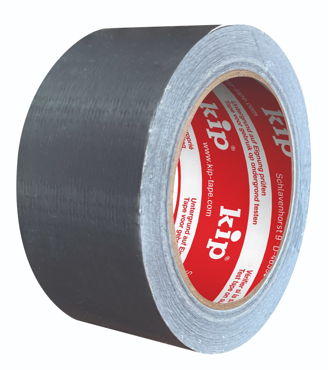 Kip 3326 Ductape-Tec Steenband Removable 48mm 50m Zilver